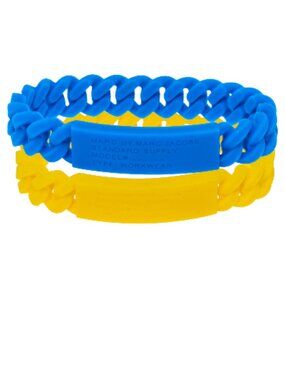 SET OF 2 Marc By Marc Jacobs Braided Silicone Rubber Bracelet